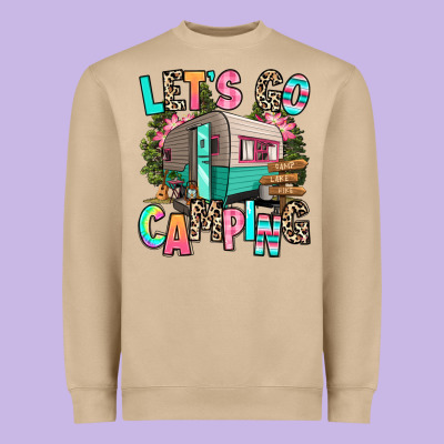 Let's Go Camping Heavyweight Sweatshirt Designed By Ranaportraitstore