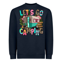 Navy let's go camping Heavyweight Sweatshirt - RanaPortraitStore