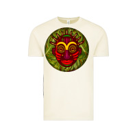 African Masks Round Earrings 4 Vintage Tee | Teevron