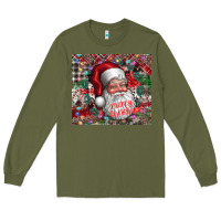 Army Green merry christmas Long Sleeve Tee - CowhideDigitalArt