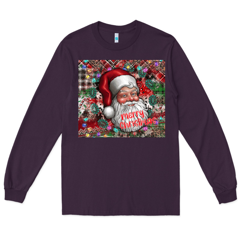 Merry Christmas Long Sleeve Tee by CowhideDigitalArt | Teevron