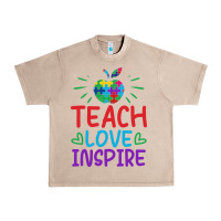 French Oak teach love inspire Urban Heavy Tee - CowhideDigitalArt