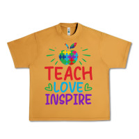 Peanut Butter teach love inspire Urban Heavy Tee - CowhideDigitalArt