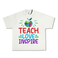 Pistachio teach love inspire Urban Heavy Tee - CowhideDigitalArt