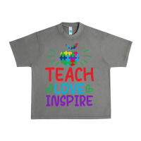 Tornado teach love inspire Urban Heavy Tee - CowhideDigitalArt