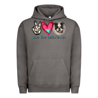 Pigment Tornado Peace Love Boston Terrier Urban Hoodie - Jasminsmagicworld