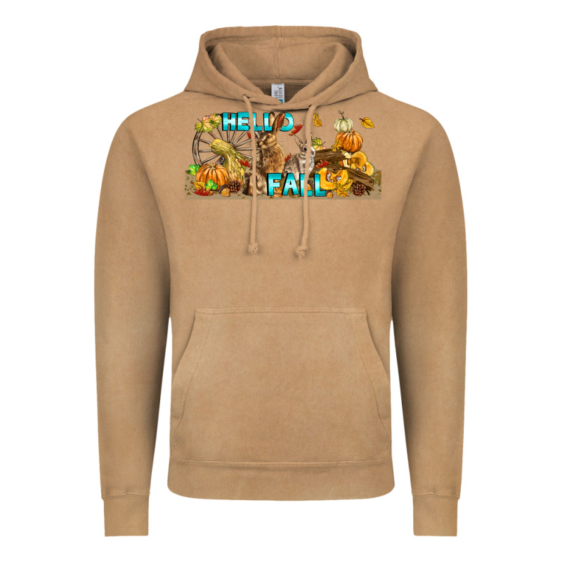 Hello Fall Rabbit Vintage Hoodie by LillyAllenDesigns | Teevron