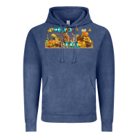 Vintage Denim Hello Fall Rabbit Vintage Hoodie - LillyAllenDesigns