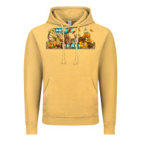 Vintage Mustard Hello Fall Rabbit Vintage Hoodie - LillyAllenDesigns