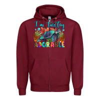 Burgundy i'm turtley adorable Zipper Hoodie - RanaPortraitStore