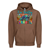 Chestnut i'm turtley adorable Zipper Hoodie - RanaPortraitStore