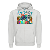 Dove Grey i'm turtley adorable Zipper Hoodie - RanaPortraitStore