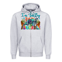 Heather Grey i'm turtley adorable Zipper Hoodie - RanaPortraitStore