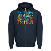 Navy i'm turtley adorable Zipper Hoodie - RanaPortraitStore