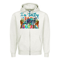 Oatmeal Heather i'm turtley adorable Zipper Hoodie - RanaPortraitStore