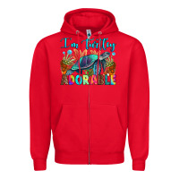 Red i'm turtley adorable Zipper Hoodie - RanaPortraitStore