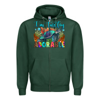 Sports Green i'm turtley adorable Zipper Hoodie - RanaPortraitStore