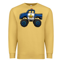 Antique Gold police car monster truck Premium Sweatshirt - Jasminsmagicworld