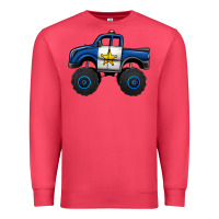 Cardinal police car monster truck Premium Sweatshirt - Jasminsmagicworld