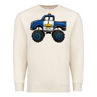 Sandshell police car monster truck Premium Sweatshirt - Jasminsmagicworld