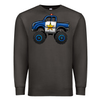 Smoke police car monster truck Premium Sweatshirt - Jasminsmagicworld