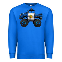 True Royal police car monster truck Premium Sweatshirt - Jasminsmagicworld