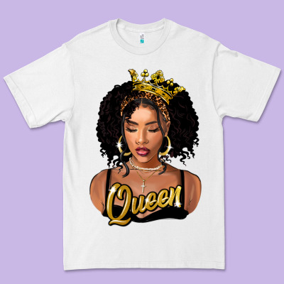 Black Queen Premium Tee Designed By Fadigitalartstudio
