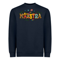 Navy spanish maestra teacher Heavyweight Sweatshirt - RanaPortraitStore
