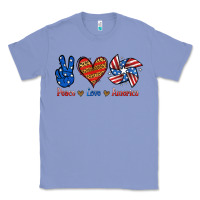 Colony Blue Peace Love America Classic Tee - Jasminsmagicworld