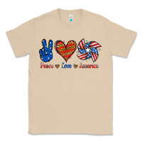Mushroom Peace Love America Classic Tee - Jasminsmagicworld