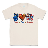 Natural Peace Love America Classic Tee - Jasminsmagicworld
