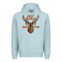 Blue Mist best buckin' dad ever deer Premium Hoodie - Jasminsmagicworld
