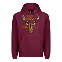 Burgundy best buckin' dad ever deer Premium Hoodie - Jasminsmagicworld