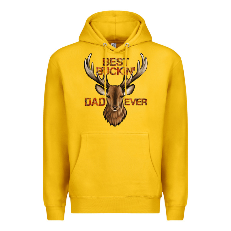 Best Buckin' Dad Ever Deer Premium Hoodie by Jasminsmagicworld | Teevron