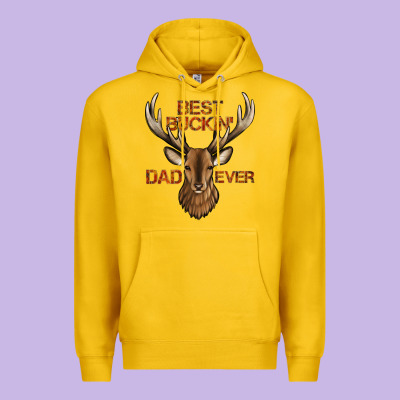 Best Buckin' Dad Ever Deer Premium Hoodie Designed By Jasminsmagicworld