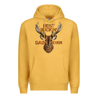 Mustard best buckin' dad ever deer Premium Hoodie - Jasminsmagicworld