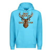Ocean Blue best buckin' dad ever deer Premium Hoodie - Jasminsmagicworld
