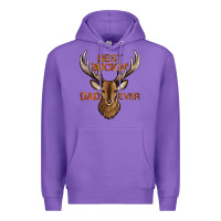 Purple best buckin' dad ever deer Premium Hoodie - Jasminsmagicworld