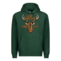 Sports Green best buckin' dad ever deer Premium Hoodie - Jasminsmagicworld