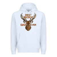 White best buckin' dad ever deer Premium Hoodie - Jasminsmagicworld