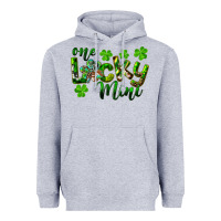 Heather Grey St. Patrick's Day One Lucky Mini Heavyweight Hoodie - RanaPortraitStore
