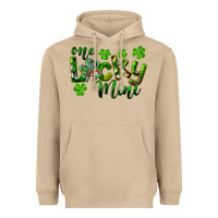 Mushroom St. Patrick's Day One Lucky Mini Heavyweight Hoodie - RanaPortraitStore