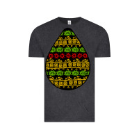 Vintage Black african masks teardrop Vintage Tee - BundleAndBundleShop
