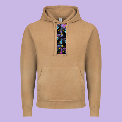Black Cat Halloween Vintage Hoodie Designed By Lillyallendesigns