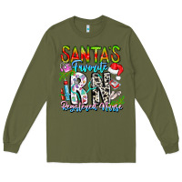 Army Green Santa's Favorite RN Registered Nurse Long Sleeve Tee - CowhideDigitalArt