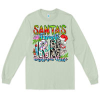 Matcha Santa's Favorite RN Registered Nurse Long Sleeve Tee - CowhideDigitalArt