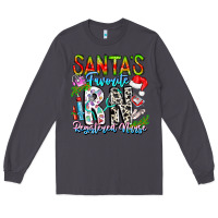 Smoke Santa's Favorite RN Registered Nurse Long Sleeve Tee - CowhideDigitalArt