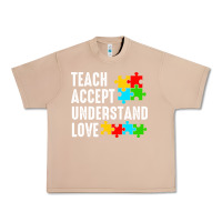 Burro Teach Accept Understand Love Urban Heavy Tee - CowhideDigitalArt