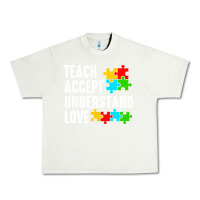 Pistachio Teach Accept Understand Love Urban Heavy Tee - CowhideDigitalArt