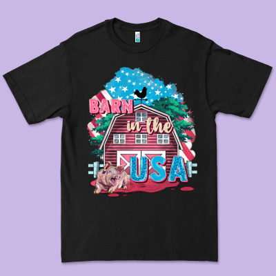 Barn In The Usa Premium Tee Designed By Fadigitalartstudio